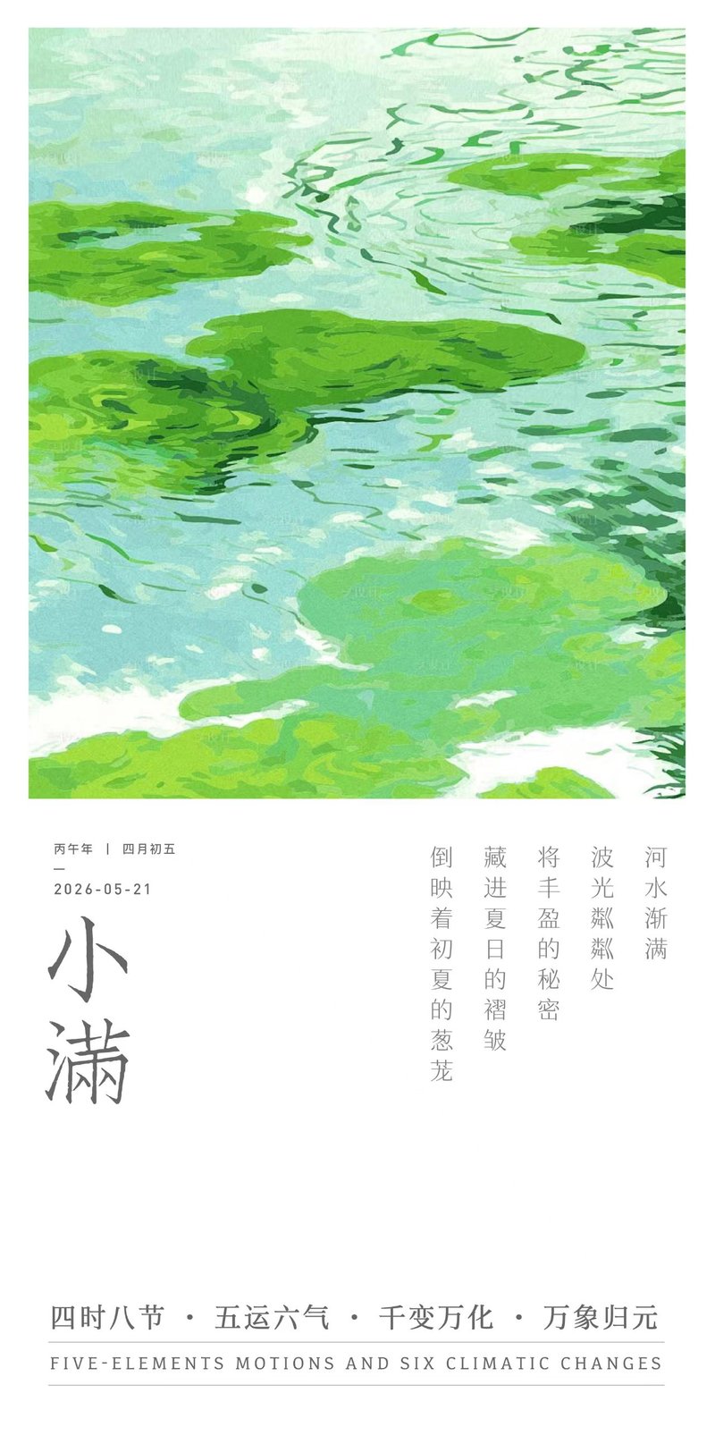 小满节气海报